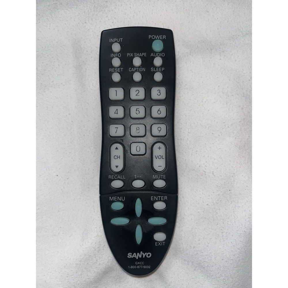 Sanyo TV Remote Control GXCC Replacement Remote